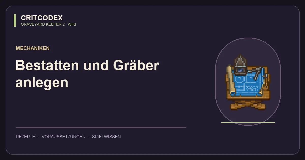 Bestatten und Gräber anlegen