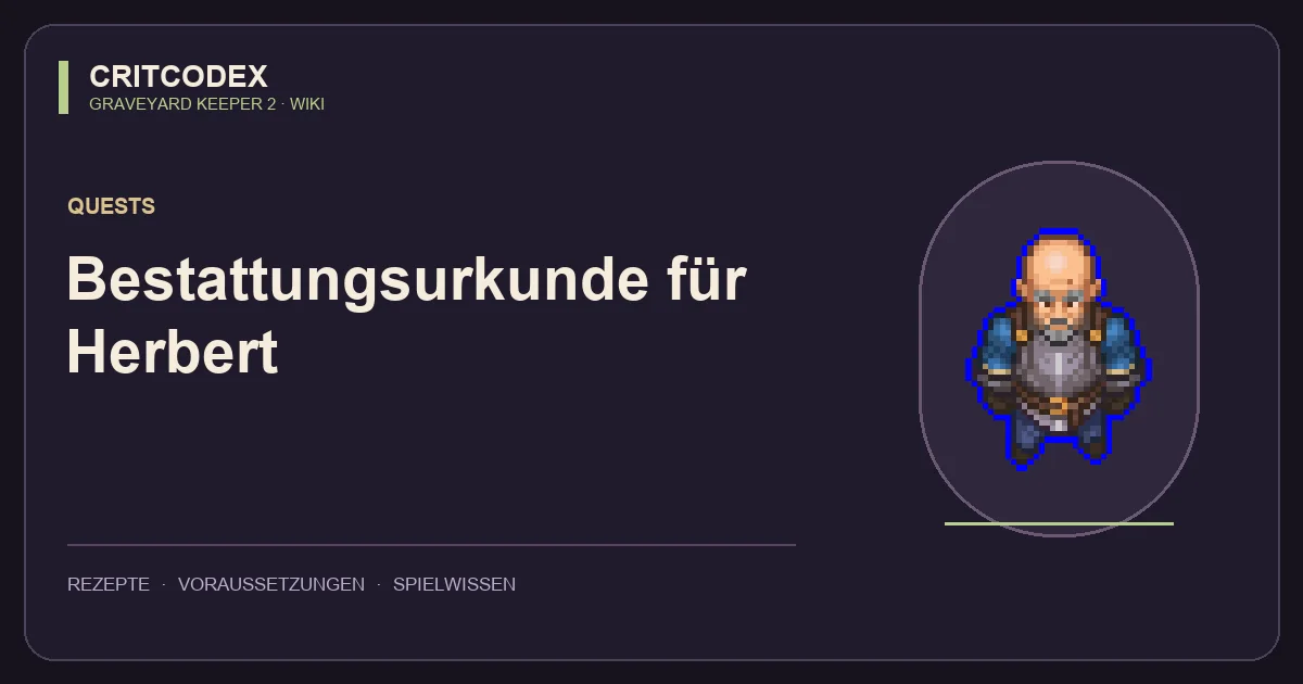 Bestattungsurkunde für Herbert