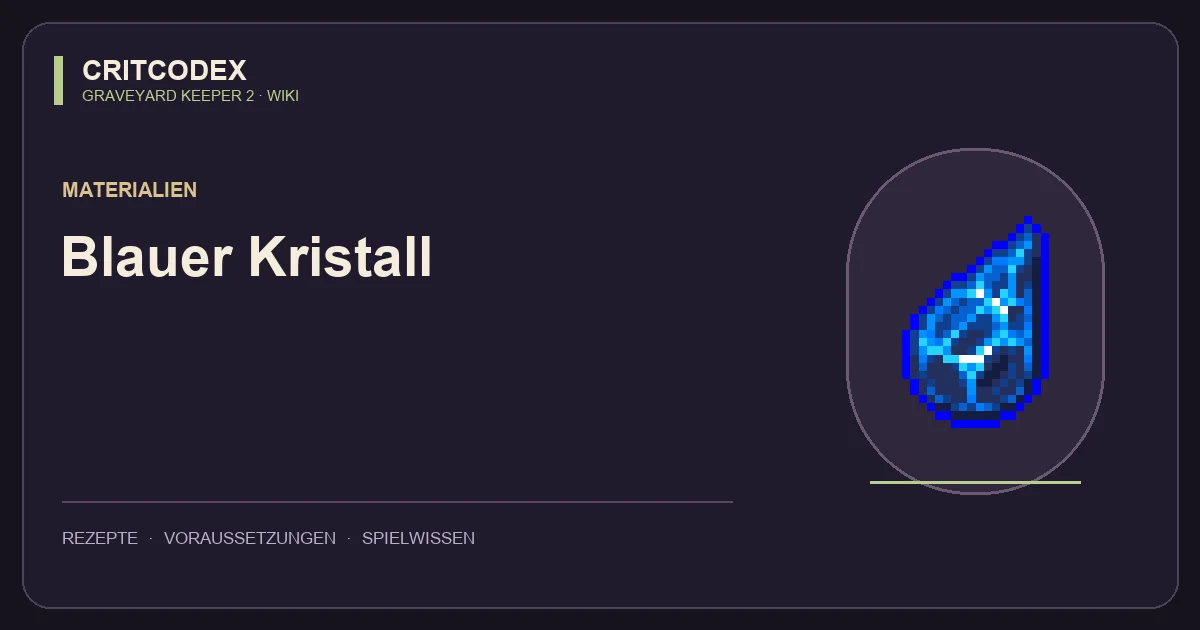 Blauer Kristall