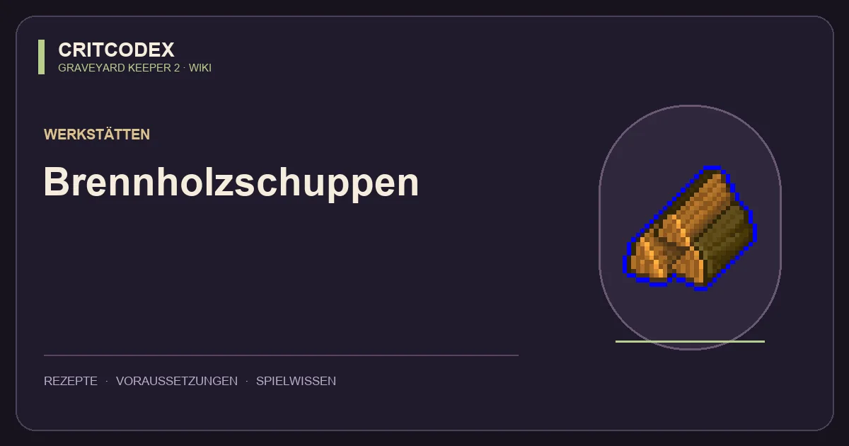 Brennholzschuppen