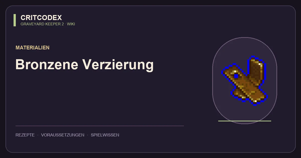 Bronzene Verzierung