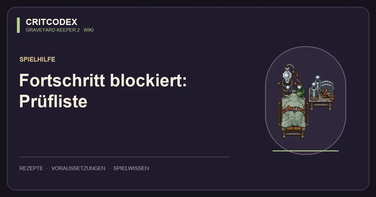 Fortschritt blockiert: Prüfliste