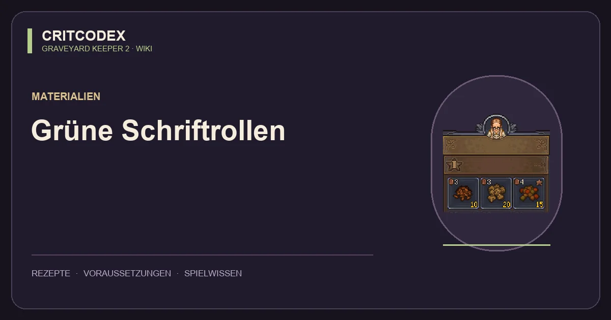 Grüne Schriftrollen
