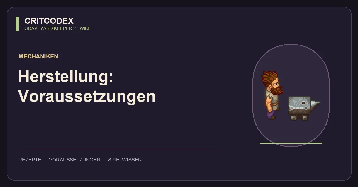 Herstellung: Voraussetzungen