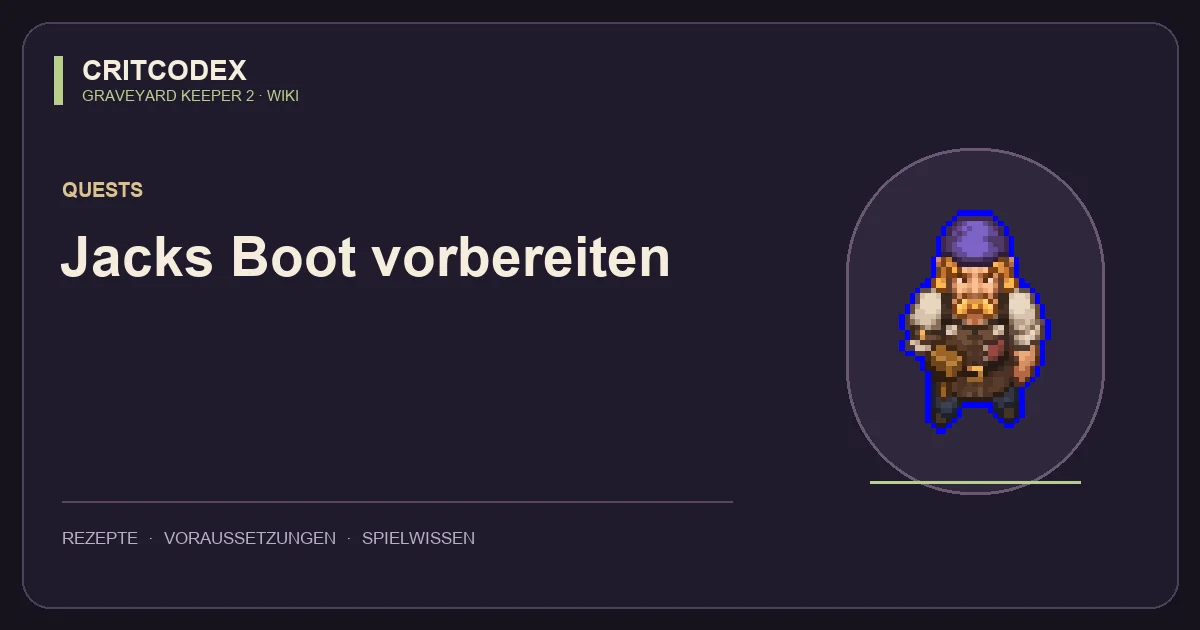 Jacks Boot vorbereiten