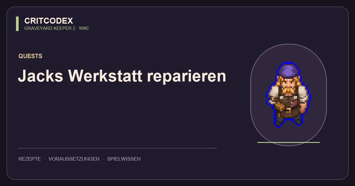 Jacks Werkstatt reparieren