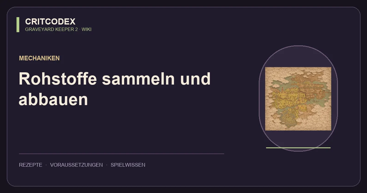 Rohstoffe sammeln und abbauen