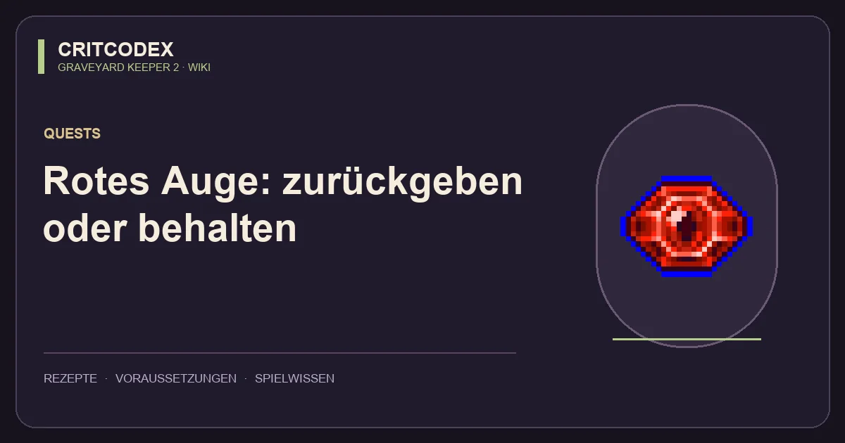 Rotes Auge: zurückgeben oder behalten