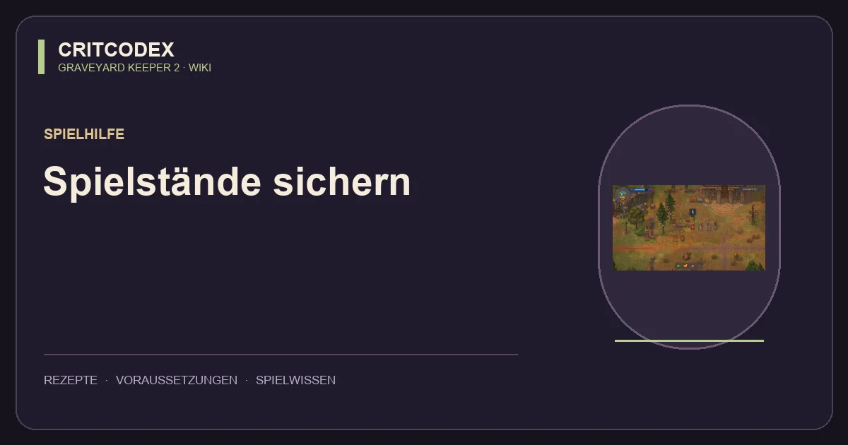 Spielstände sichern