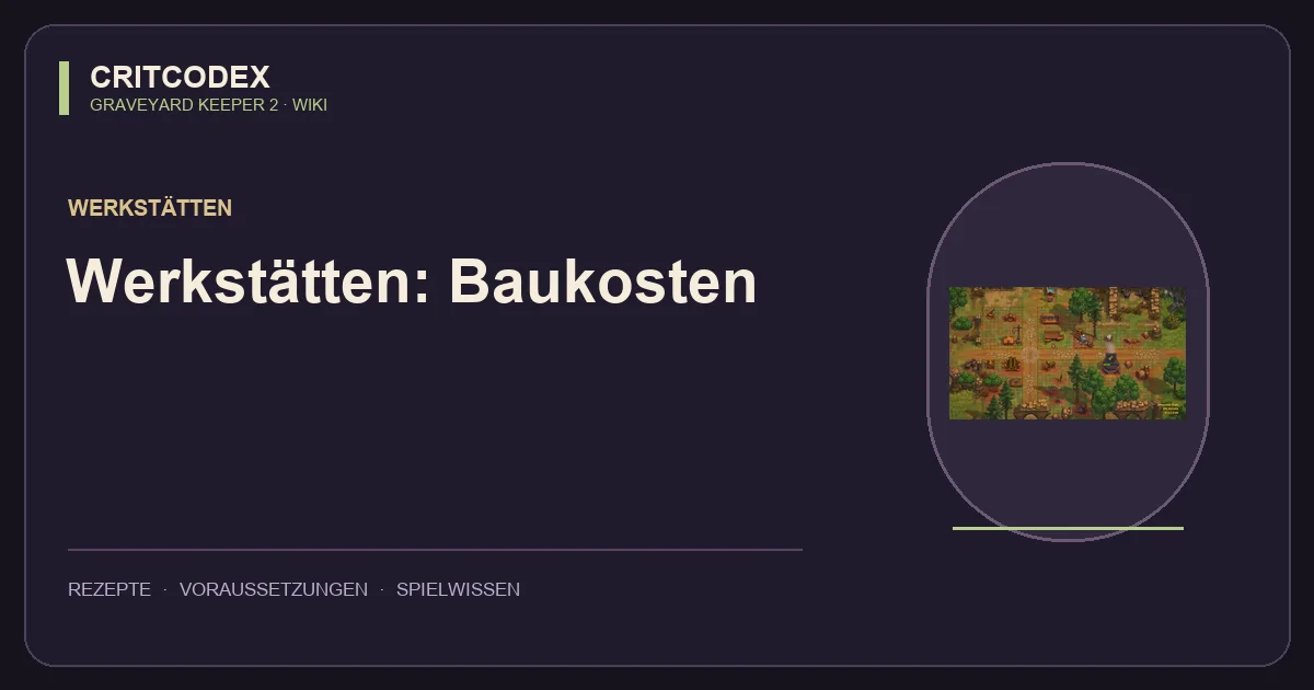 Werkstätten: Baukosten