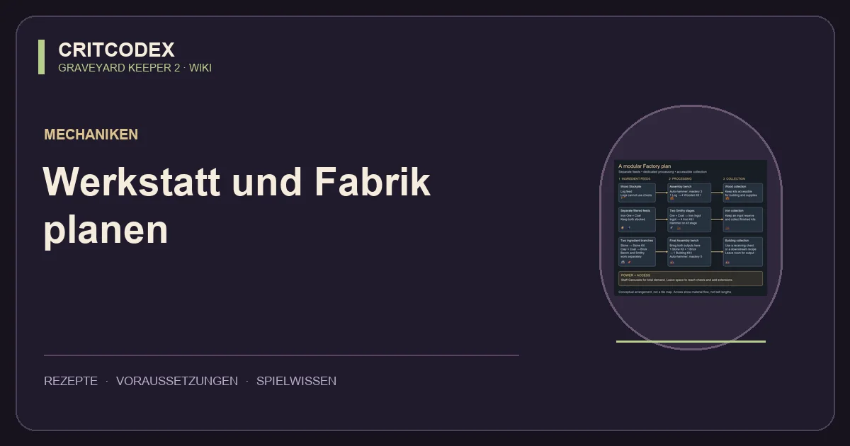 Werkstatt und Fabrik planen