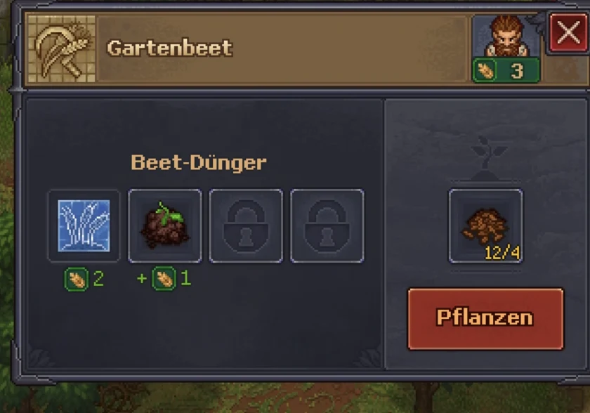 Gartenbeet mit ausgewähltem Torf und plus eins Landwirtschaft