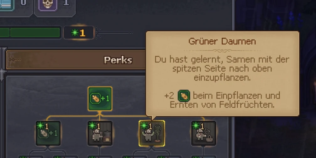 Beete anlegen und Grüner Daumen vorbereiten – Spielaufnahme 1